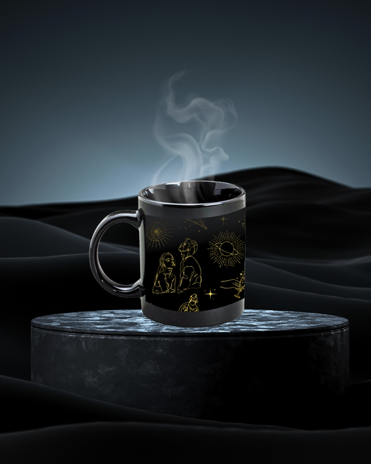 Eden and Seraph Ceramic Magic Mug (Black)