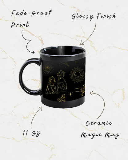 Eden and Seraph Ceramic Magic Mug (Black)