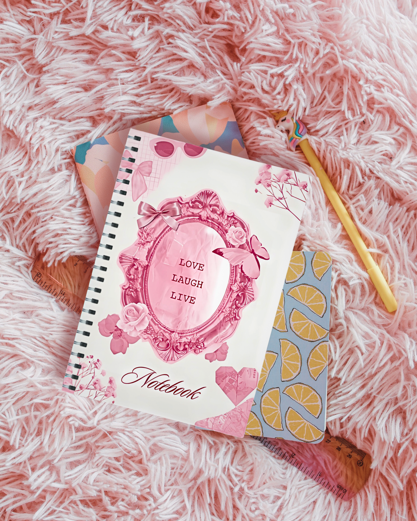 Eden and Seraph Digitally Printed Wire-Bound Journal (Unruled) Rosy Reverie