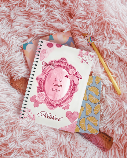 Eden and Seraph Digitally Printed Wire-Bound Journal (Unruled) Rosy Reverie